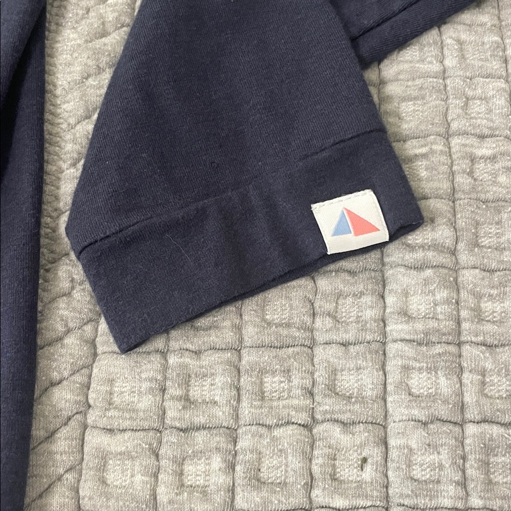 Coastal Crew Nantucket Deckhand Men’s Quarter Zip - Navy - Picture 4 of 7